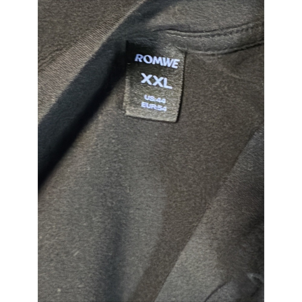 Romwe T-Shirt Mens XXL Graphic Tee Active Lifestyle Black - Picture 16 of 16